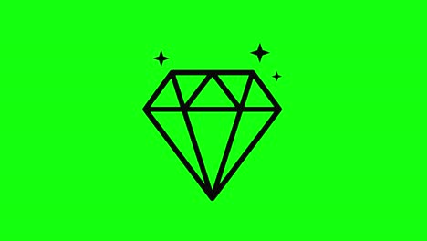 Diamante-Joya-Joya-Icono-Pantalla-Verde